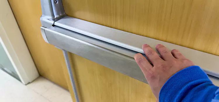 Installing a Push Bar on a Door Erlanger